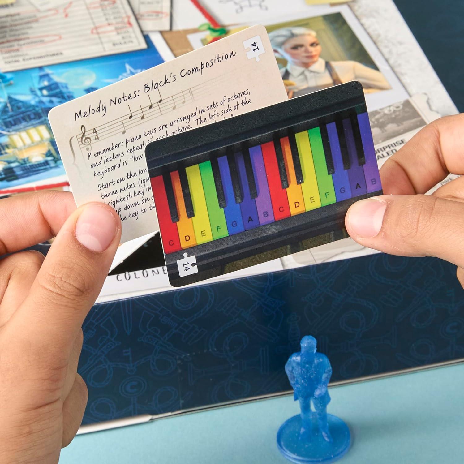 imageClue Advent Calendar Secrets Under Snowfall 24 Days Family Mystery Games with 6 WinterThemed Tokens and Surprise Ages 10 1 Players