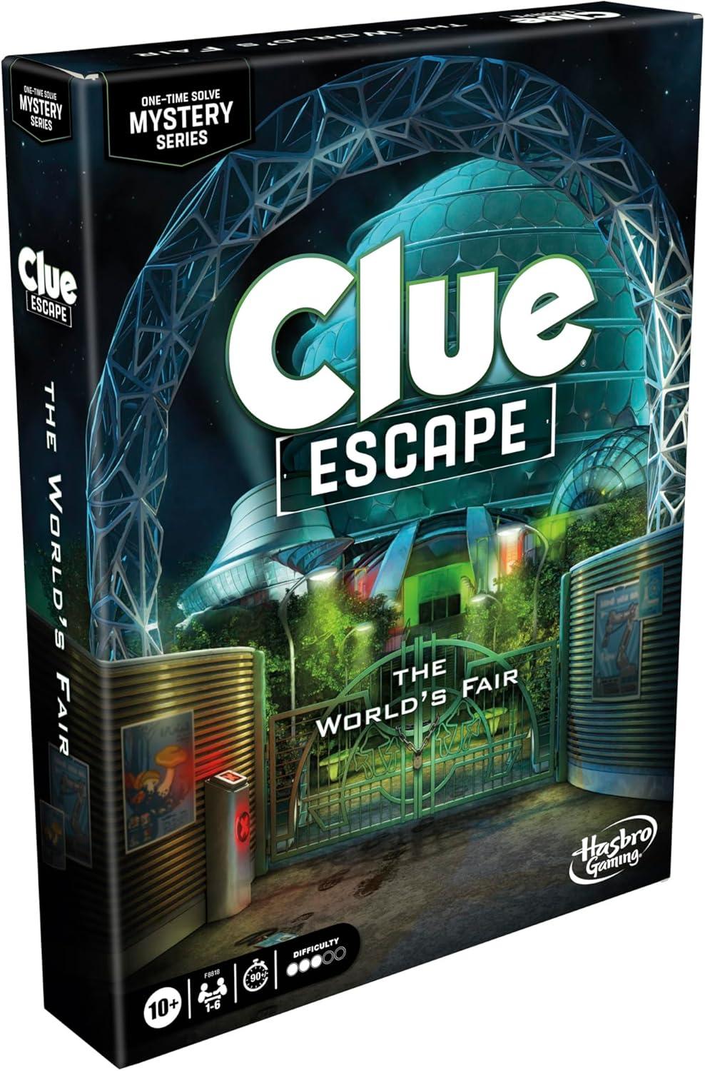 imageClue Escape The Worlds Fair Board Game Escape Room 1Time Solve Mystery Games Ages 10 1 to 6 Players 90 120 Mins Family Games