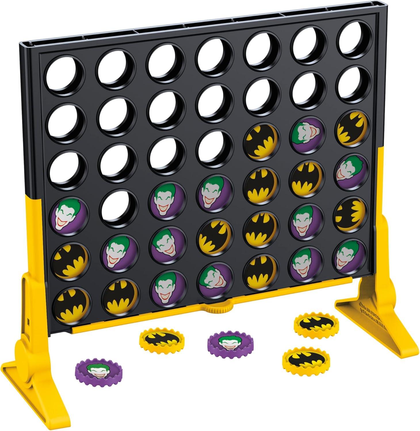 imageConnect 4 Batman Game BatmanThemed 4 in a Row Game Ages 6 and Up for 2 Players Strategy Board Games for Kids and Families Amazon Exclusive
