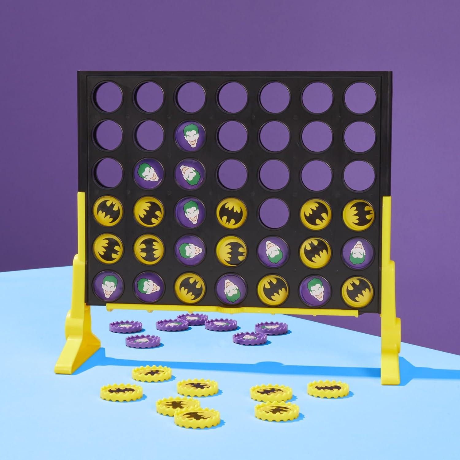 imageConnect 4 Batman Game BatmanThemed 4 in a Row Game Ages 6 and Up for 2 Players Strategy Board Games for Kids and Families Amazon Exclusive
