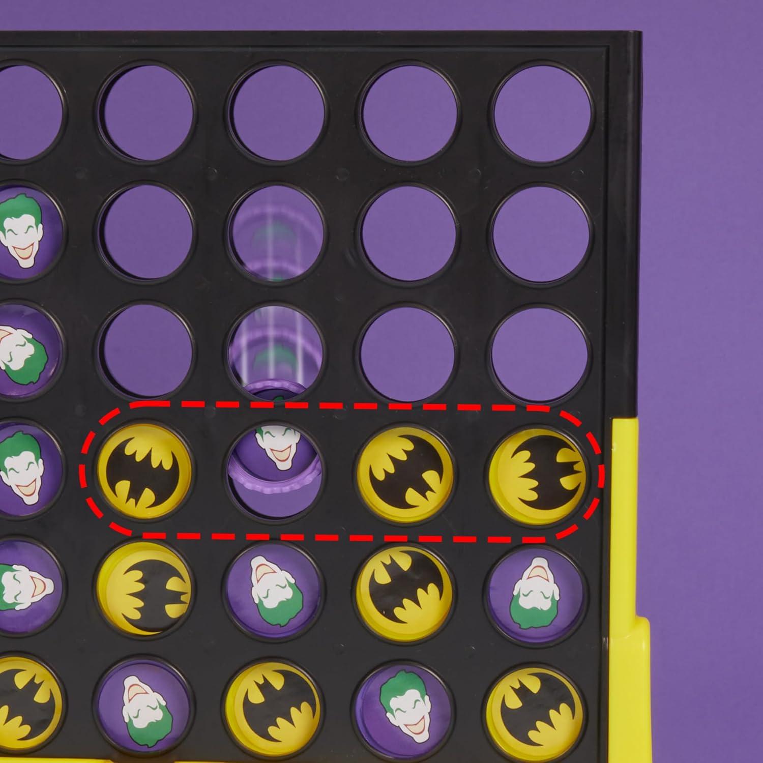 imageConnect 4 Batman Game BatmanThemed 4 in a Row Game Ages 6 and Up for 2 Players Strategy Board Games for Kids and Families Amazon Exclusive