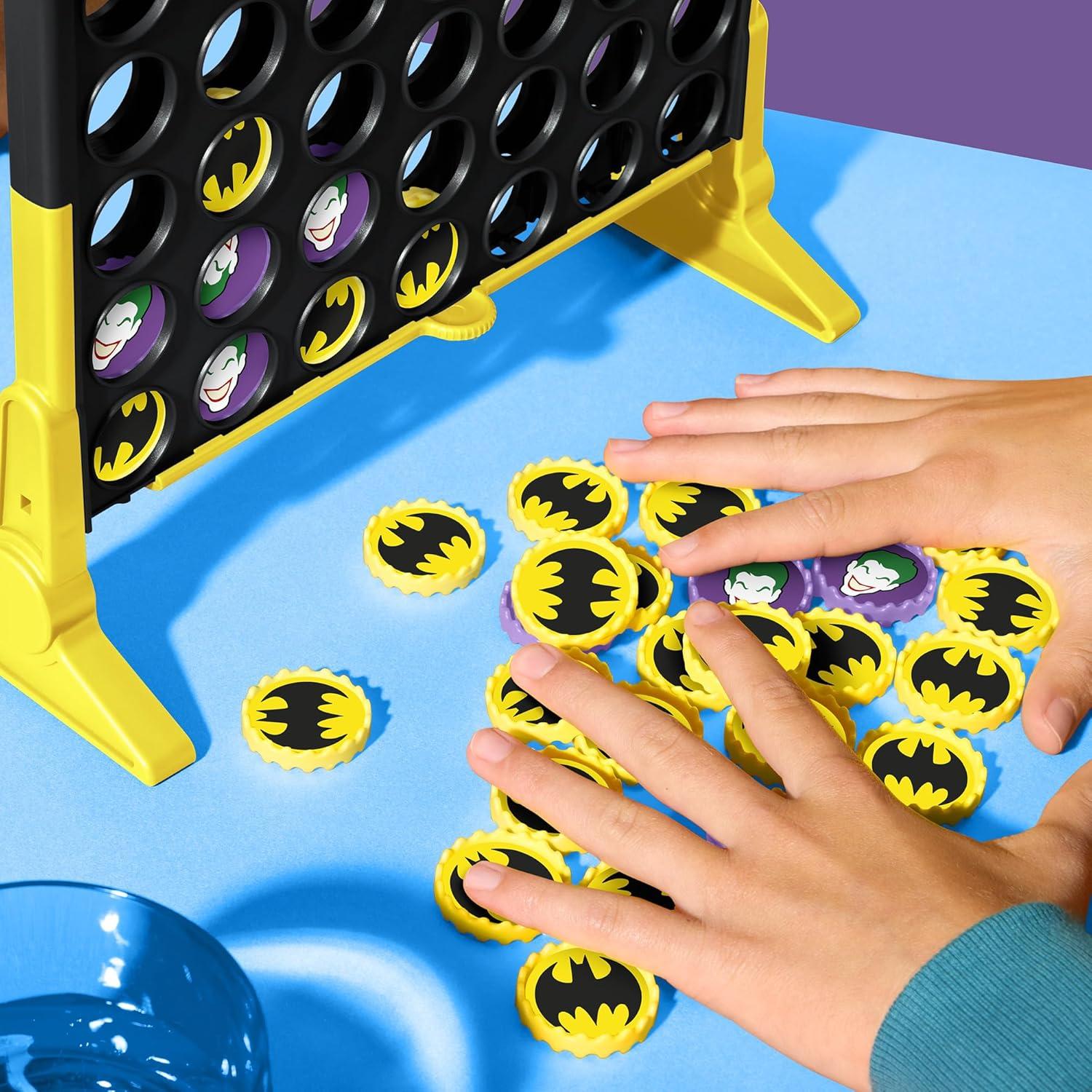 imageConnect 4 Batman Game BatmanThemed 4 in a Row Game Ages 6 and Up for 2 Players Strategy Board Games for Kids and Families Amazon Exclusive
