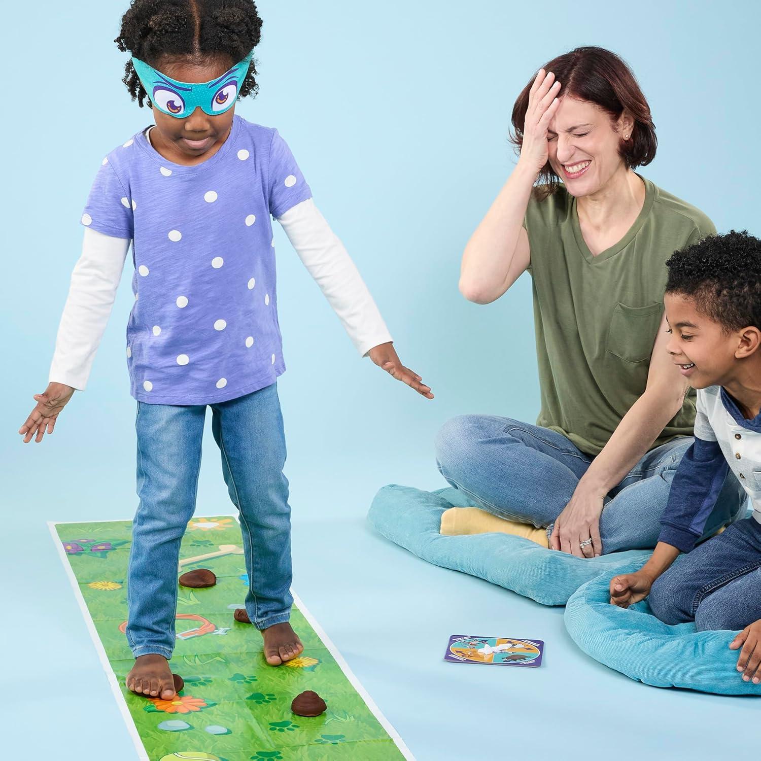 imageDont Step in It Preschool Game I Blindfolded Poop Party Game Spinner with 8 Fun Animal Moves Ages 4 1 Players I Funny Kids Board Games