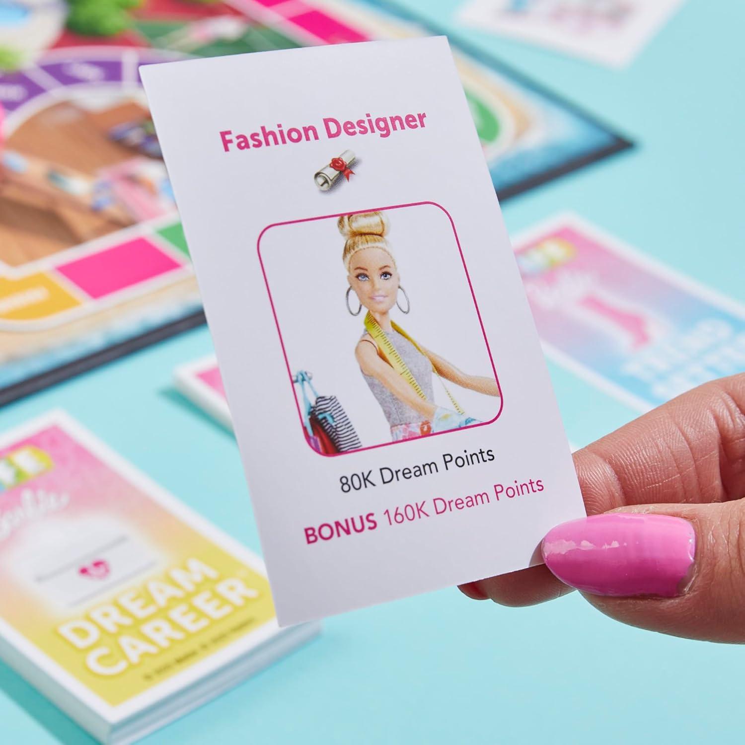 imageHasbro Games The Game of Life Barbie Edition Board Game Ages 8 2 to 4 Players Fun Family Games for Kids and Adults Kids Gifts Amazon Exclusive