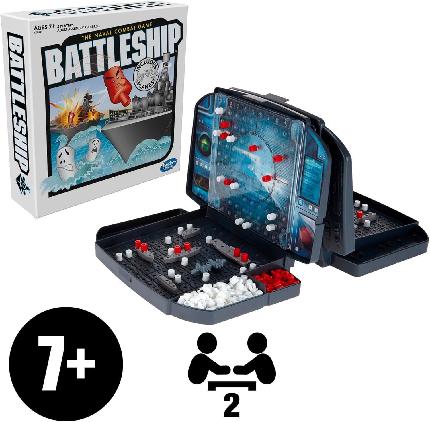 imageHasbro Gaming Battleship with Planes Strategy Board Game for Ages 7 and Up Amazon Exclusive