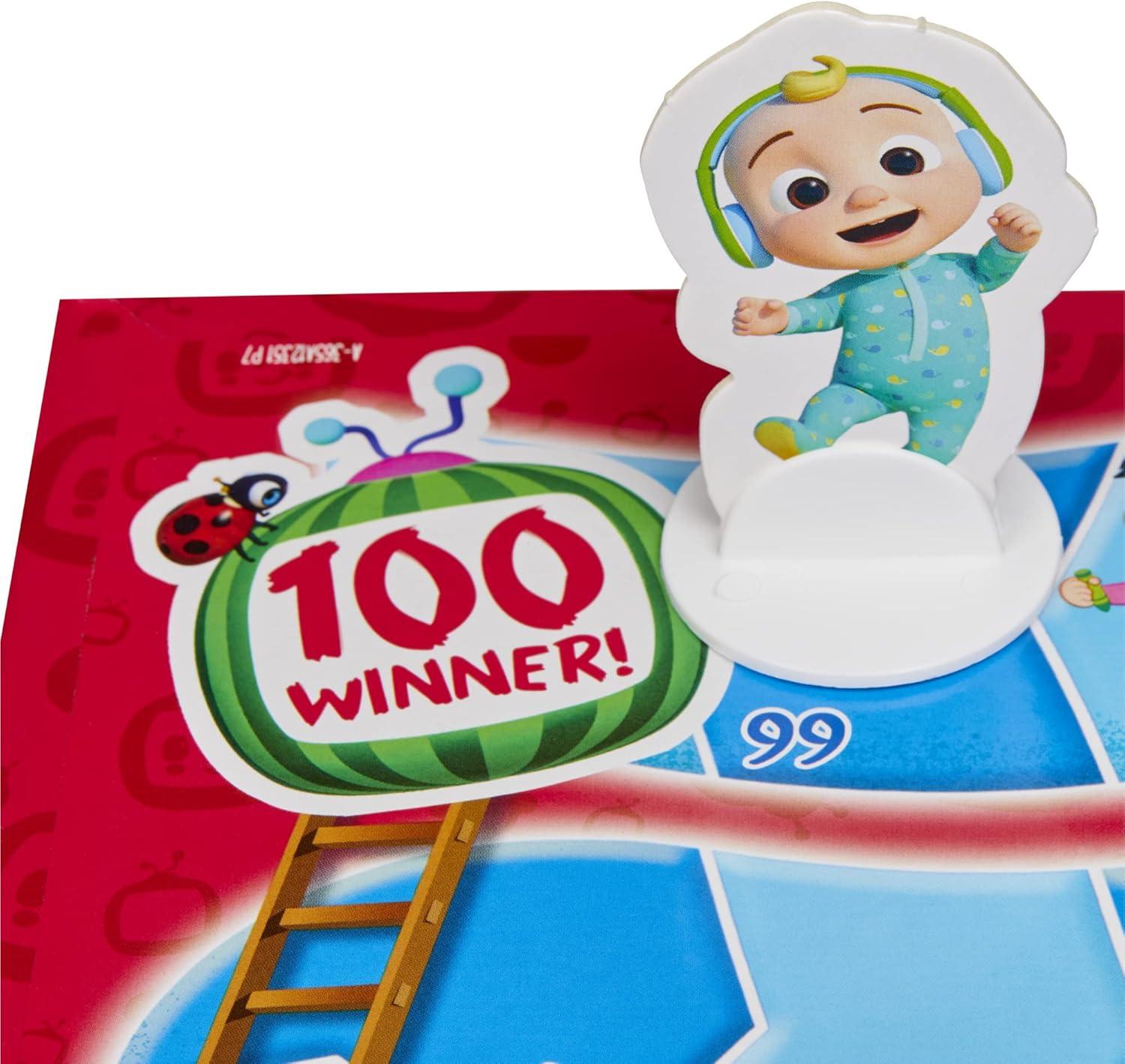 imageHasbro Gaming Chutes and Ladders CoComelon Edition Board Game for Kids 24 Players Preschool Back to School Gifts Ages 3 Amazon Exclusive