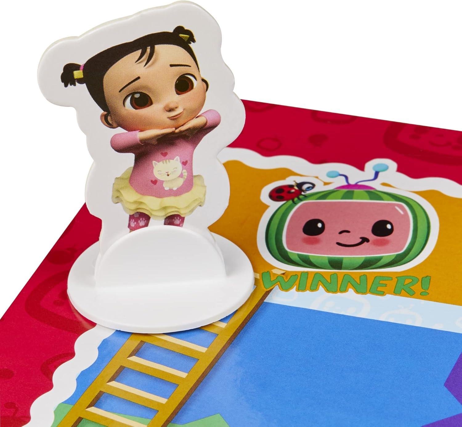 imageHasbro Gaming Chutes and Ladders CoComelon Edition Board Game for Kids 24 Players Preschool Back to School Gifts Ages 3 Amazon Exclusive