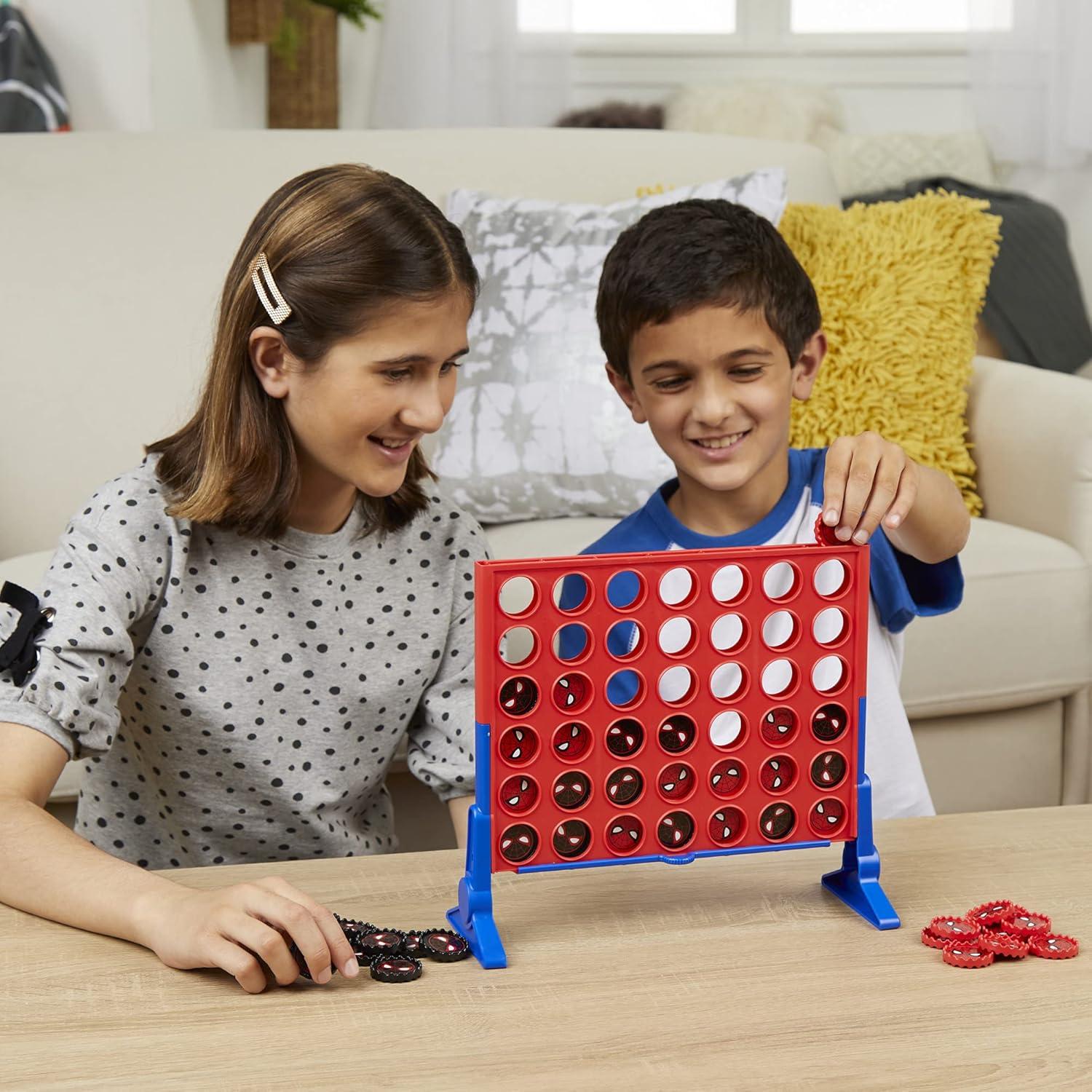 imageHasbro Gaming Connect 4 Marvel SpiderMan Edition Strategy Board Game for 2 Players Ages 6 and Up Amazon ExclusiveStrategy Game