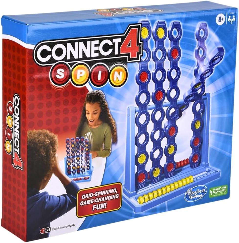 imageHasbro Gaming Connect 4 Spin Game Features Spinning Connect 4 Grid 2 Player Board Games for Family and Kids Strategy Board Games Ages 8 and Up25 x 125 x 105 inches