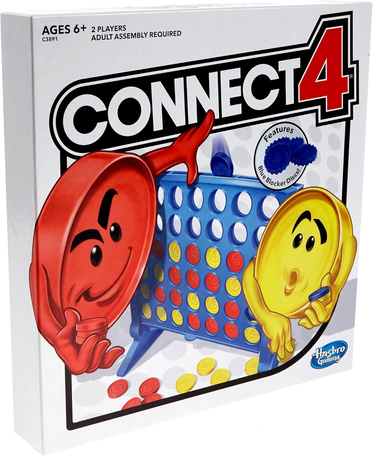 imageHasbro Gaming Connect 4 Strategy Board Game for Ages 6 and Up Amazon Exclusive