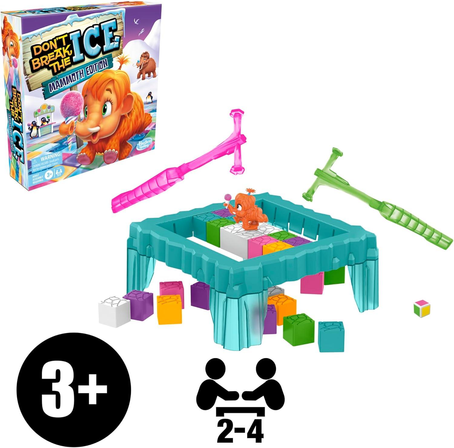 imageHasbro Gaming Dont Break The Ice Mammoth Edition Board Game Ages 3 and Up 2 to 4 Players Preschool and Kids Games Amazon Exclusive