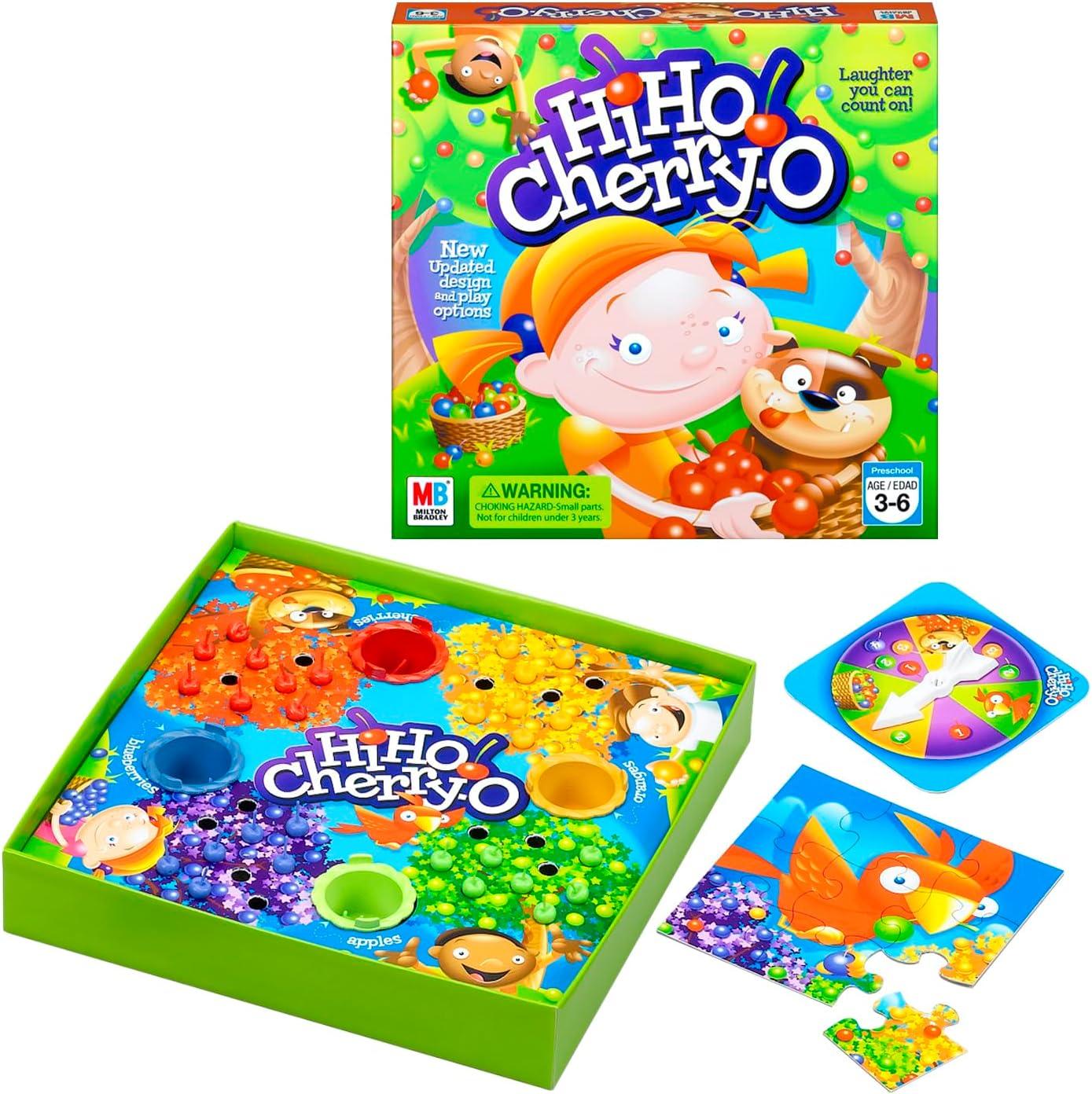 imageHasbro Gaming Hi Ho CherryO Board Game for 2 to 4 Players Kids Ages 3 and Up Amazon Exclusive