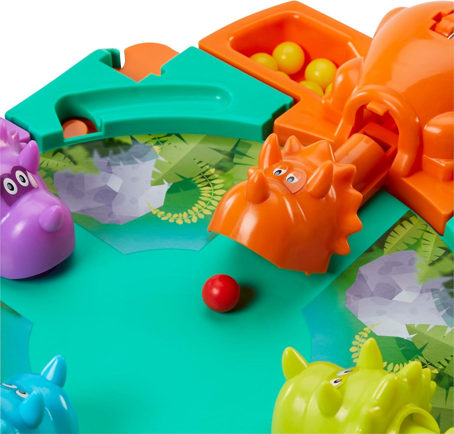 imageHasbro Gaming Hungry Hungry Hippos Dino Edition Board Game PreSchool Game for Ages 4 and Up for 2 to 4 Players Amazon ExclusiveBoard Game