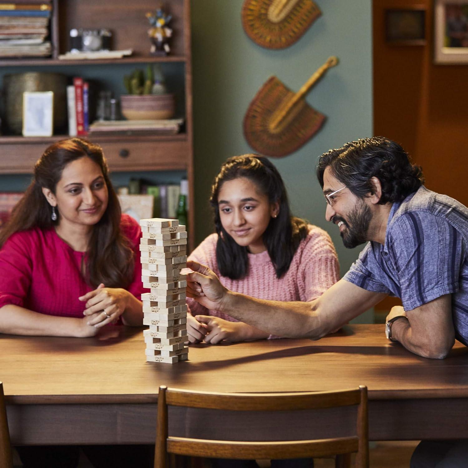 imageHasbro Gaming Jenga Wooden Blocks Stacking Tumbling Tower Game Party Games for Kids ampamp Families Stocking Stuffers Ages 6 Amazon Exclusive315 x 453 x 1102