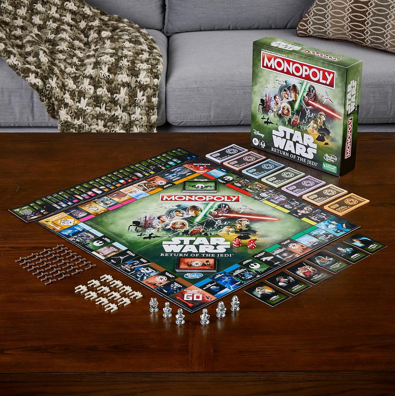 imageHasbro Gaming Monopoly Star Wars Return of The Jedi Board Game for 26 Players Inspired by Return of The Jedi Movie Game for Families and Kids Ages 8 Amazon Exclusive