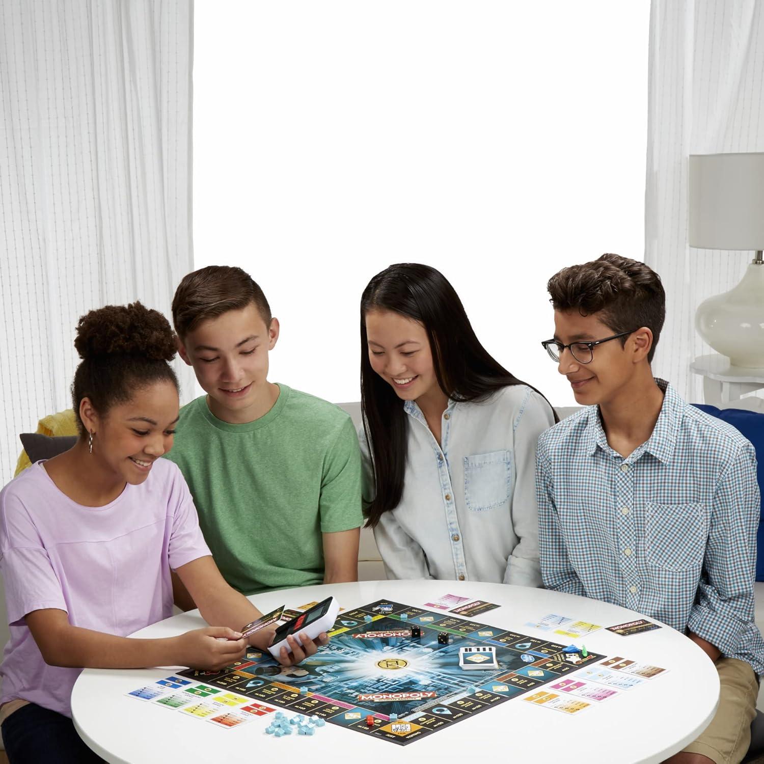 imageHasbro Gaming Monopoly Ultimate Banking Edition Board Game for Families and Kids Ages 8 and Up Electronic Banking Unit Amazon Exclusiveexclusive
