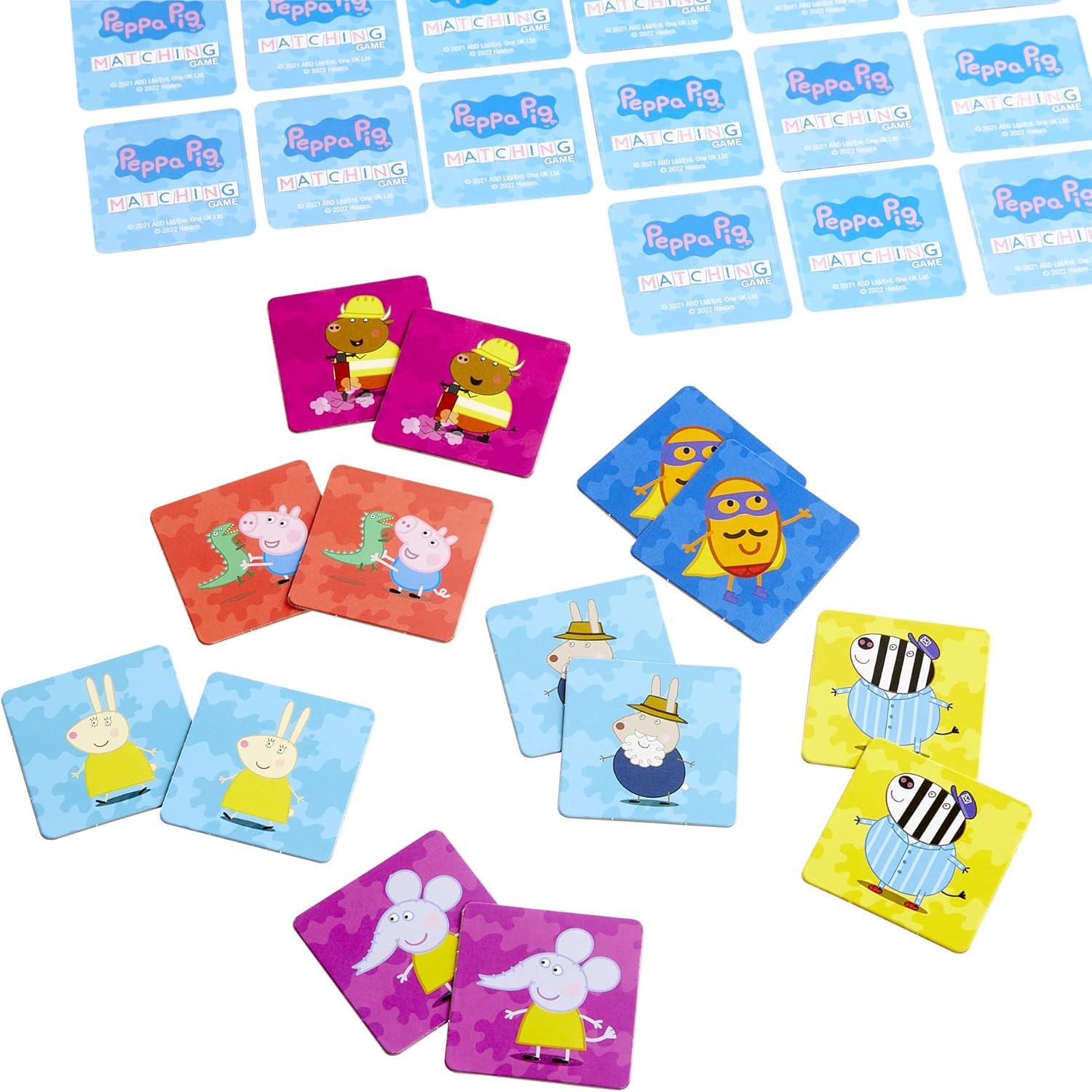 imageHasbro Gaming Peppa Pig Matching Game for Kids Ages 3 and Up Fun Preschool Game for 1 Players