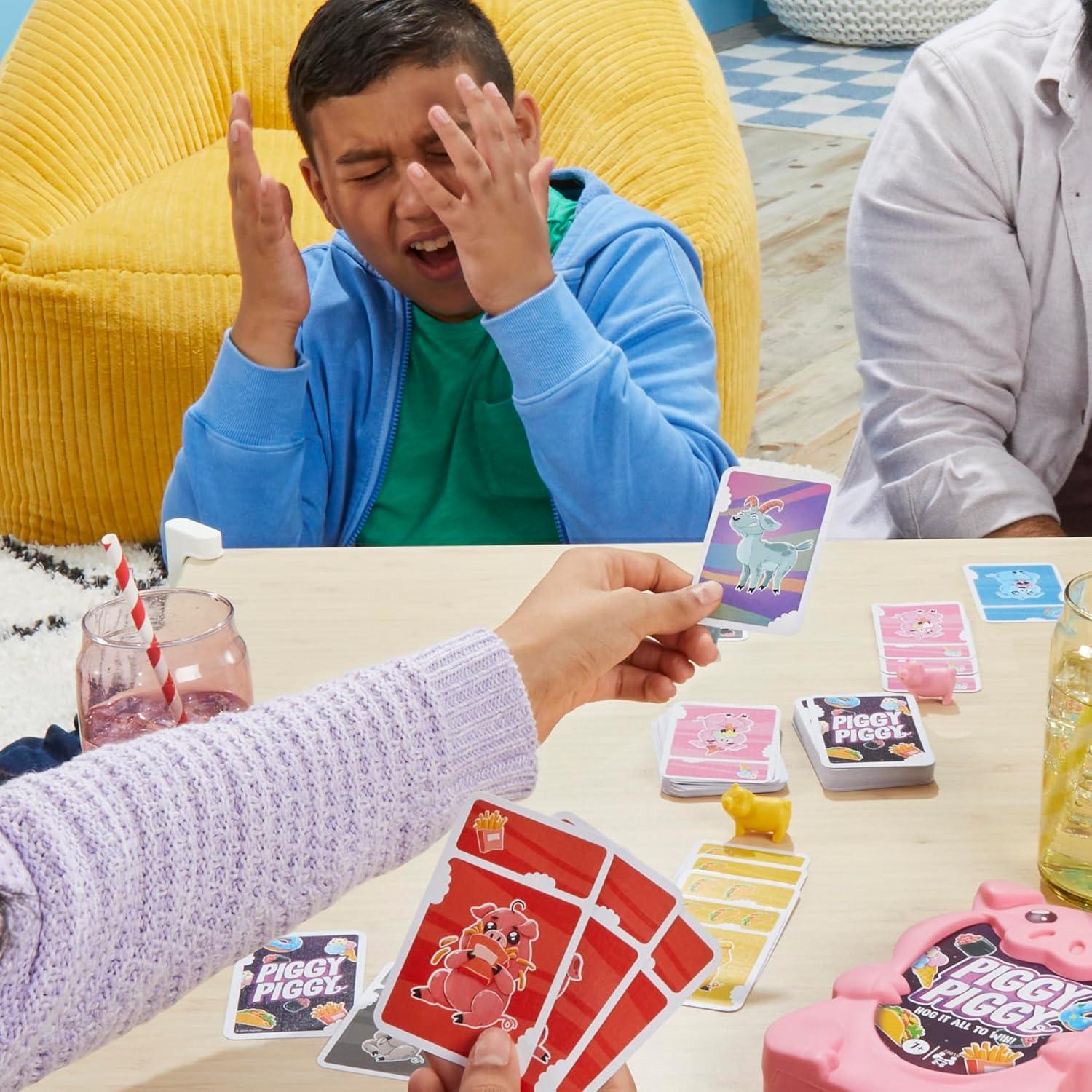 imageHasbro Gaming Piggy Piggy Card Game Family Games for Kids Teens and Adults 2 to 6 Players I 20 Mins Average QuickPlaying Travel Games Fun Summer Activities Vacation Essentials Ages 7