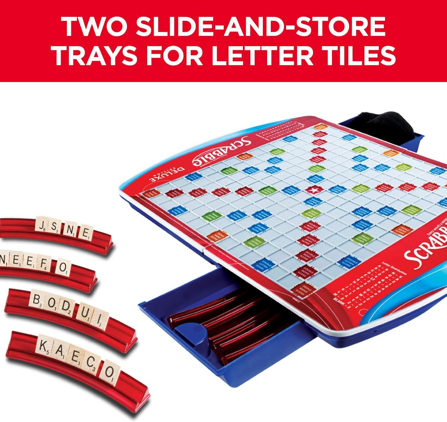 imageHasbro Gaming Scrabble Deluxe Edition Board Game Amazon Exclusive