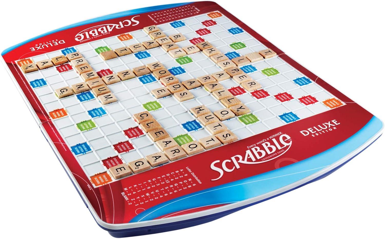 imageHasbro Gaming Scrabble Deluxe Edition Board Game Amazon Exclusive