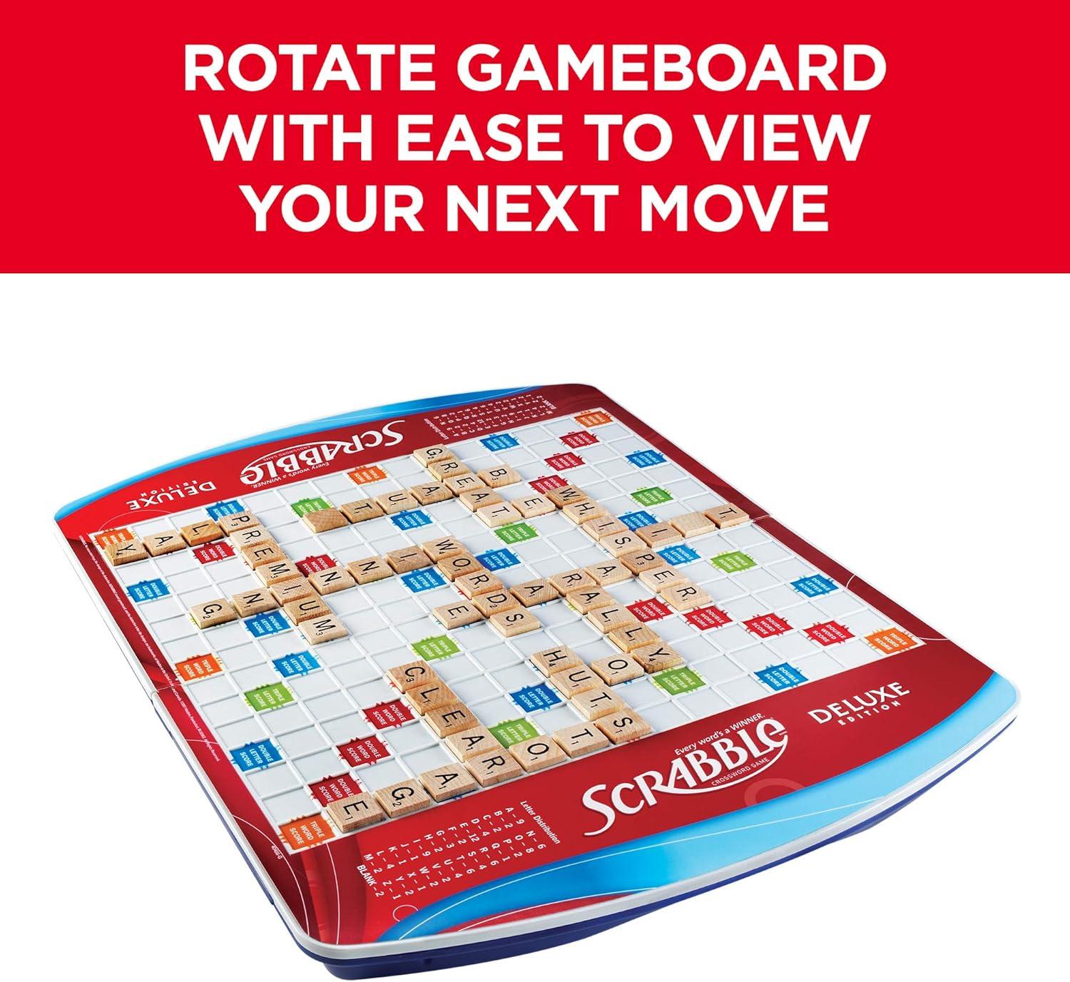 imageHasbro Gaming Scrabble Deluxe Edition Board Game Amazon Exclusive