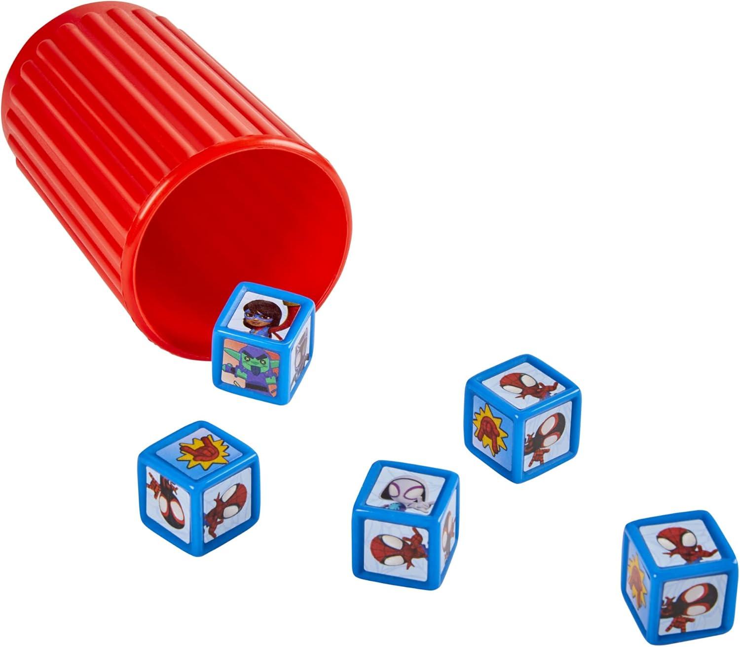 imageHasbro Gaming Spidey and His Amazing Friends Yahtzee JrMarvel Edition Board Game for Kids Ages 4 and Up Amazon Exclusive