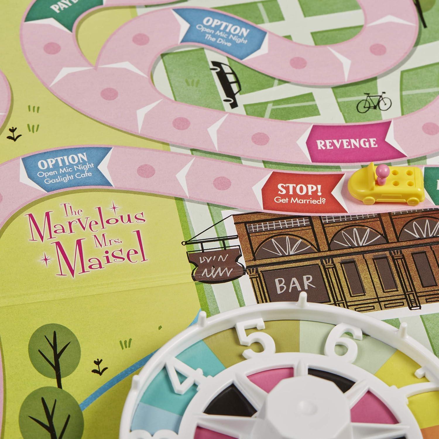 imageHasbro Gaming The Game of Life The Marvelous Mrs Maisel Edition Board Game Inspired by The Amazon Original Prime Video Series