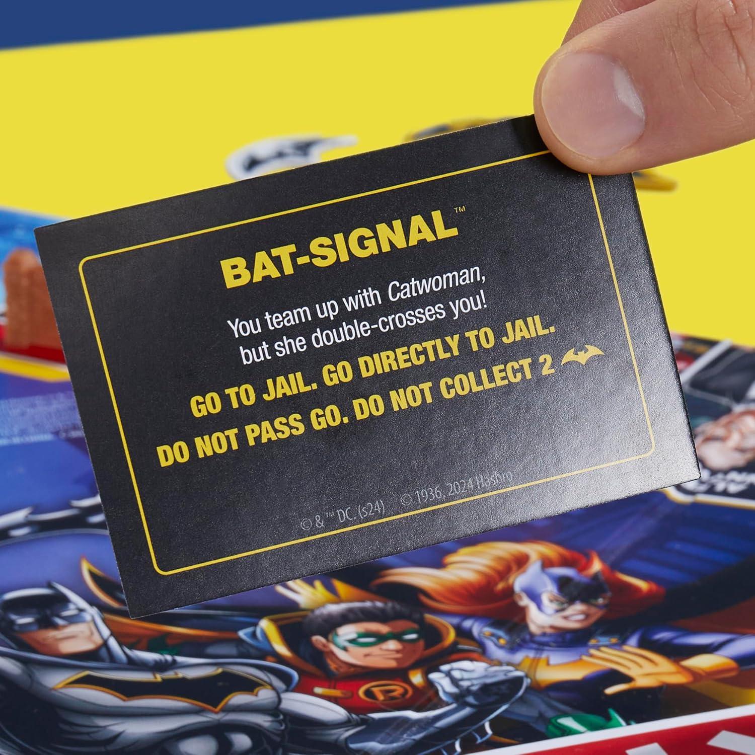 imageMonopoly Batman Edition Board Game Monopoly Game for Batman Fans Ages 8 and Up 2 to 4 Players Family Games Strategy Games for Kids and Adults Amazon Exclusive