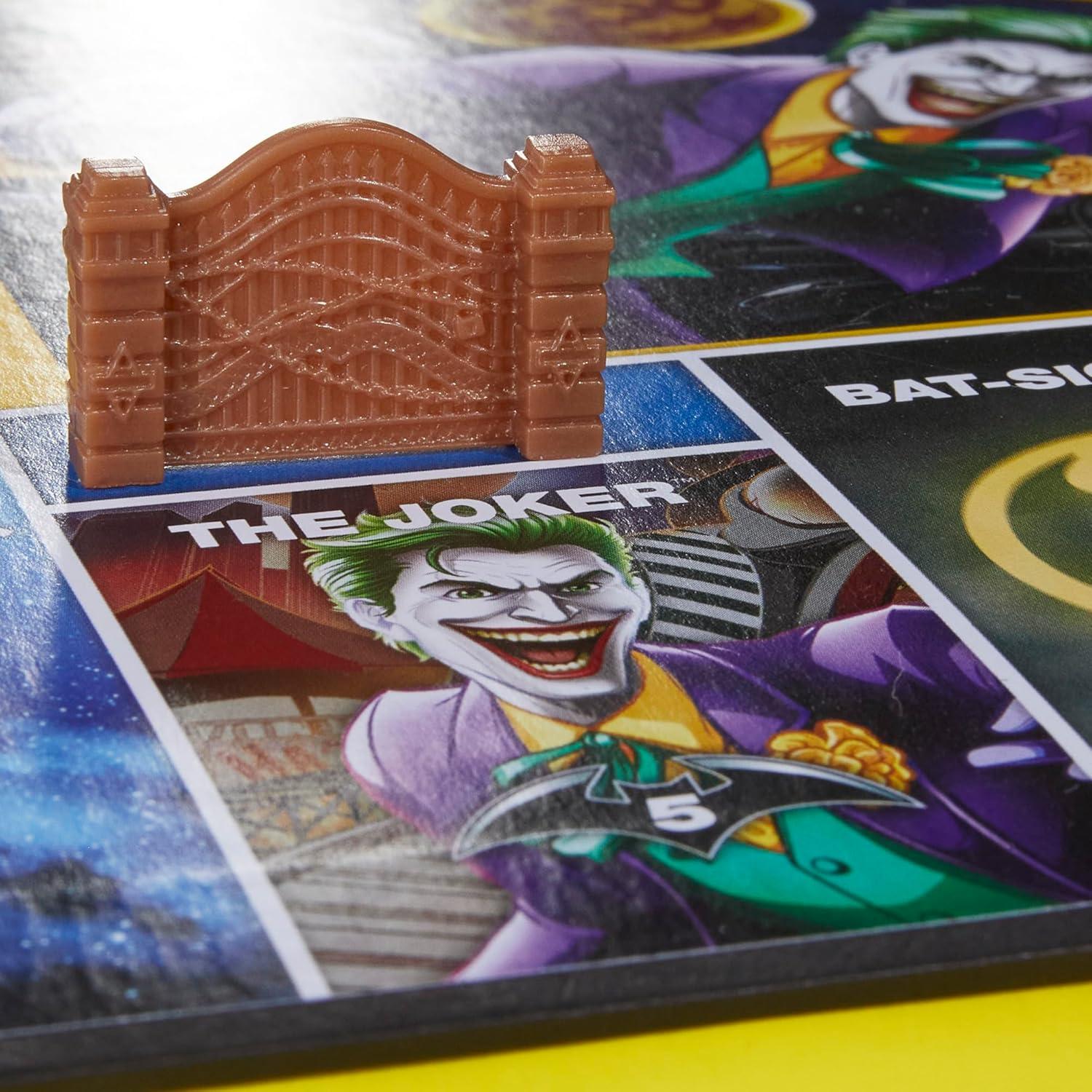 imageMonopoly Batman Edition Board Game Monopoly Game for Batman Fans Ages 8 and Up 2 to 4 Players Family Games Strategy Games for Kids and Adults Amazon Exclusive