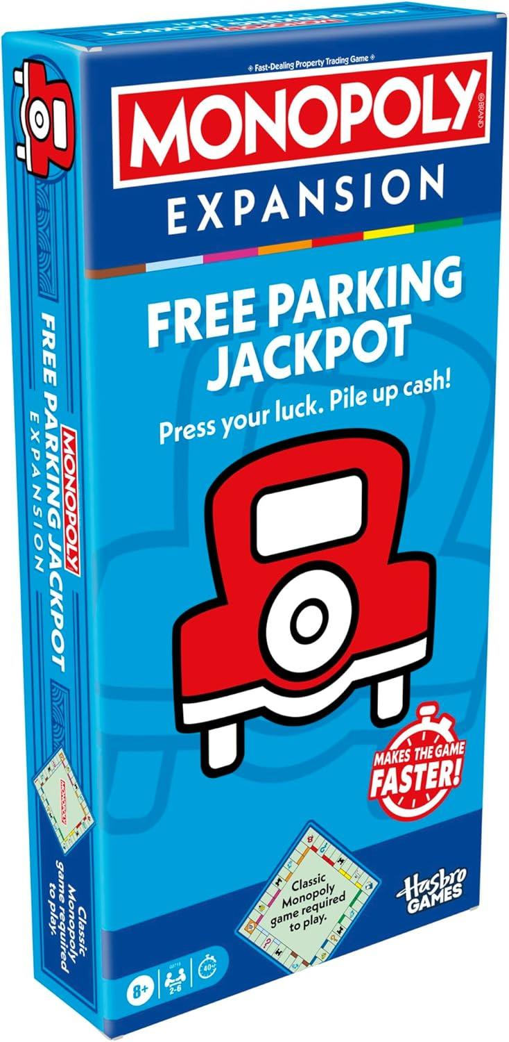 imageMonopoly Buy Everything Expansion Add More Fun to Classic Monopoly Game and Play Faster Ages 8 26 Players 40 Mins Family Board GamesFree Parking Expansion