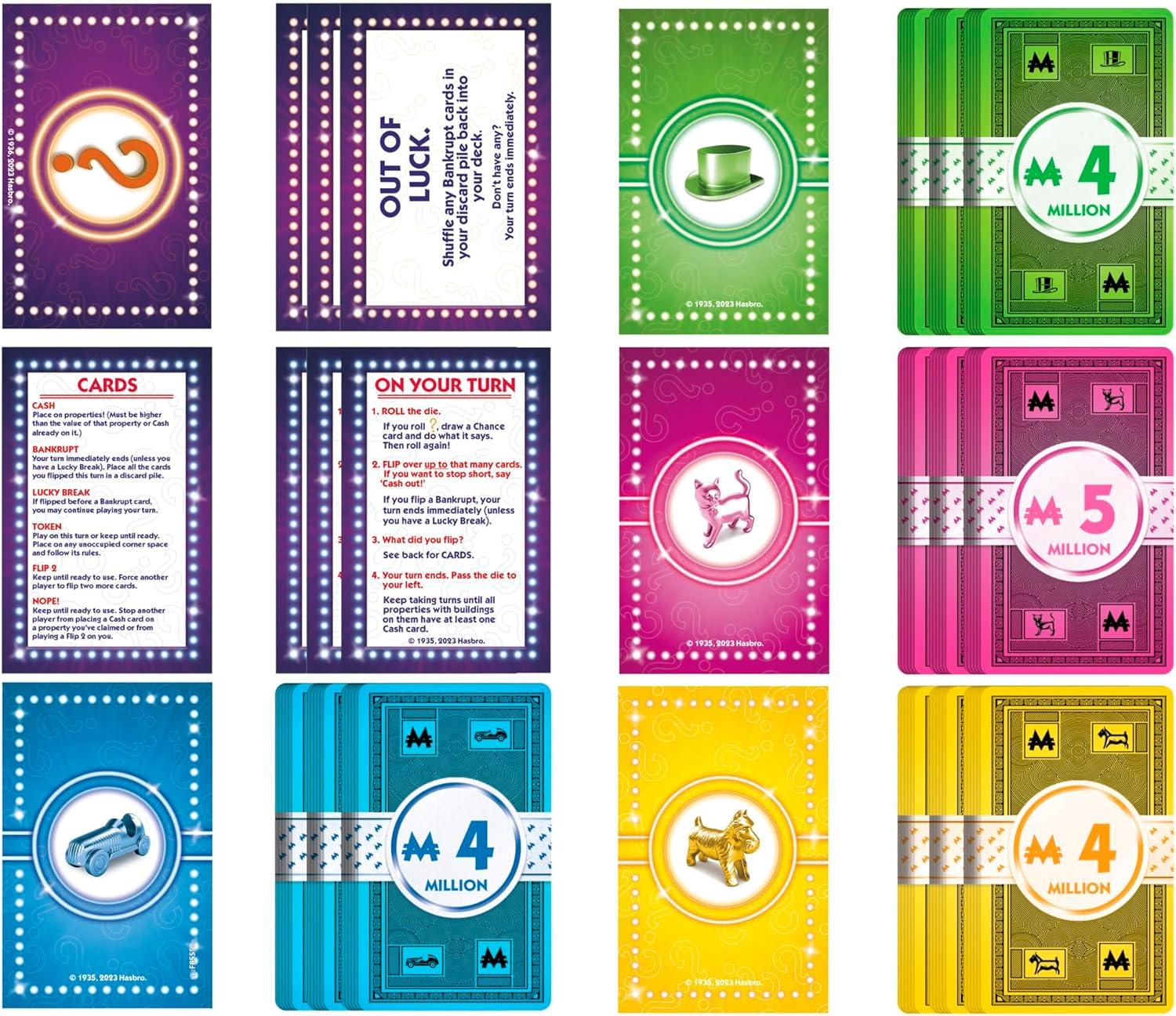 imageMonopoly Chance Board Game for Adults and Kids FastPaced Family Party Game Ages 8 24 Players 20 Mins Average Amazon Exclusive