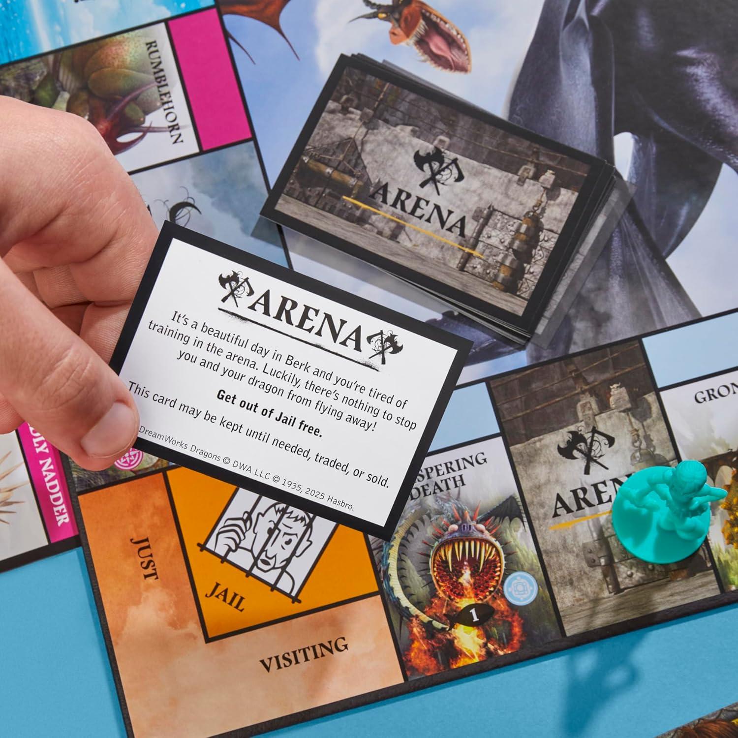 imageMonopoly DreamWorks How to Train Your Dragon Edition Board Game Ages 8 2 to 4 Players 45 Mins Fun Family Games for Kids Teens ampamp Adults Amazon Exclusive