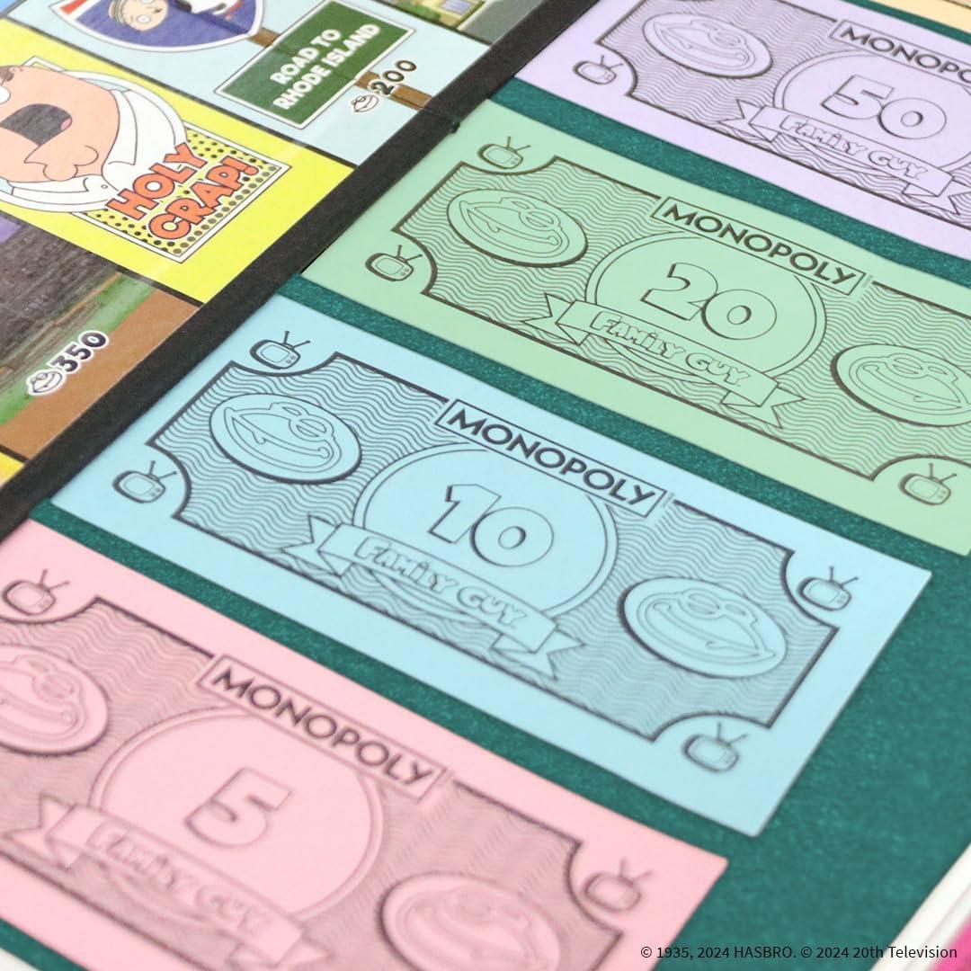 imageMonopoly Family Guy Board Game Featuring Banana Brian Giant Chicken Rupert and More Buy Sell Trade Quahogs Locations from McBurgertown to Wild West Ranch Officially Licensed Family Guy Game