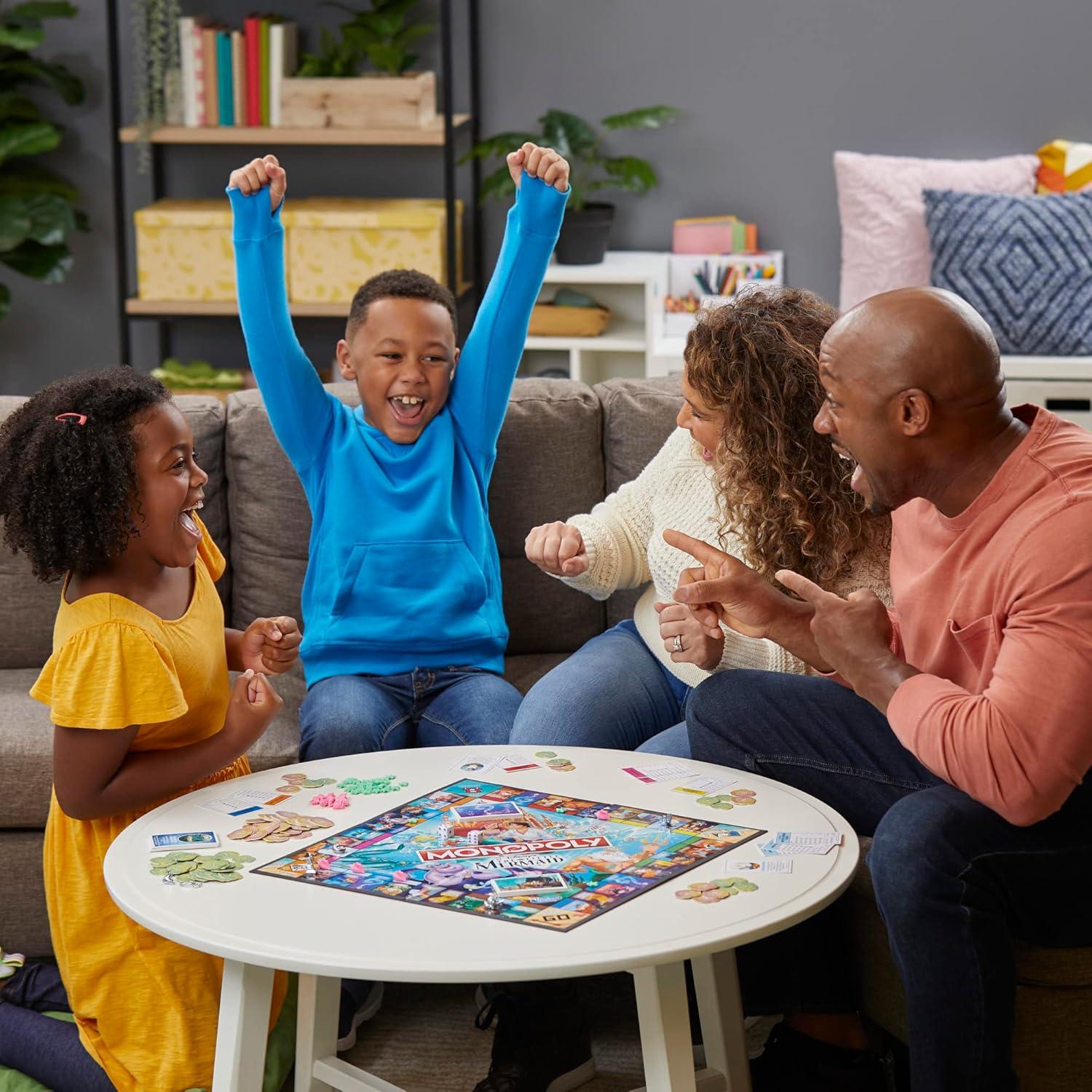 imageMonopoly Hasbro Gaming Disneys The Little Mermaid Edition Board Game 26 Players for Family and Kids Ages 8 with 6 Themed Tokens Amazon ExclusiveBoard Games