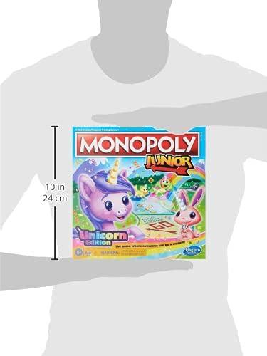 imageMonopoly Junior Unicorn Edition Board Game MagicalThemed Indoor Family Game 2 to 4 Players Preschool Games Kids Gifts Ages 5 and Up Amazon Exclusive