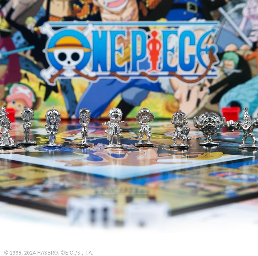 imageMonopoly One Piece Edition Board Game Buy Sell Trade with Popular Characters from The Manga ampamp Anime Series Featuring 9 Miniature Tokens Officially Licensed Merchandise and Collectible