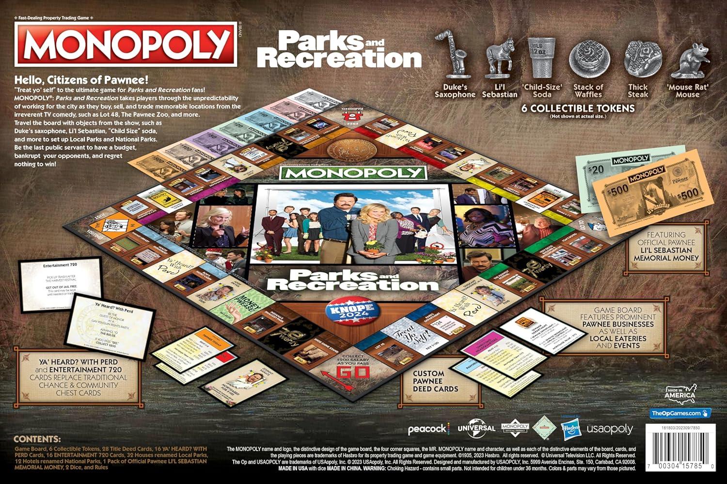 imageMonopoly Parks ampamp Recreation Edition Board Game