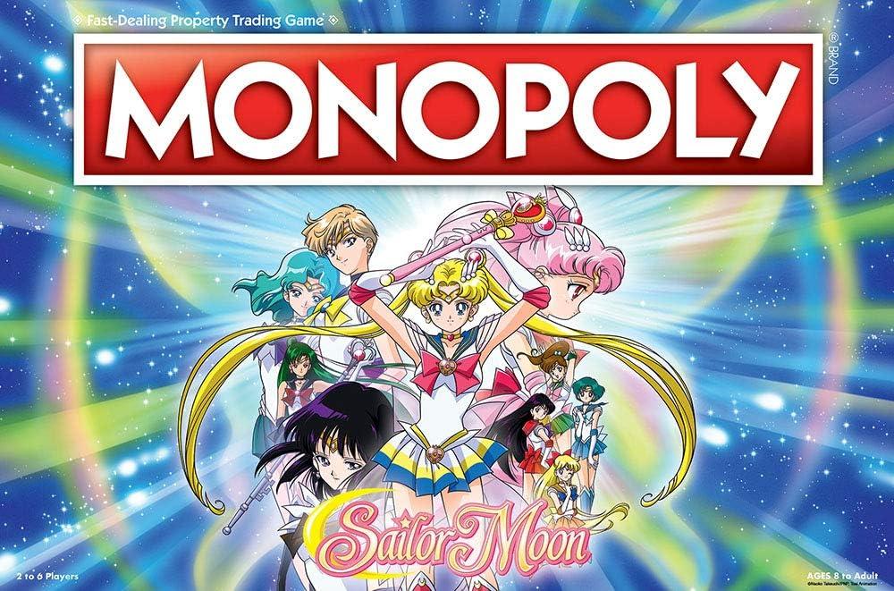 imageMonopoly Sailor Moon Board Game Based on The Popular Anime TV Show Custom Tokens Money and Game Board Officially Licensed Merchandise