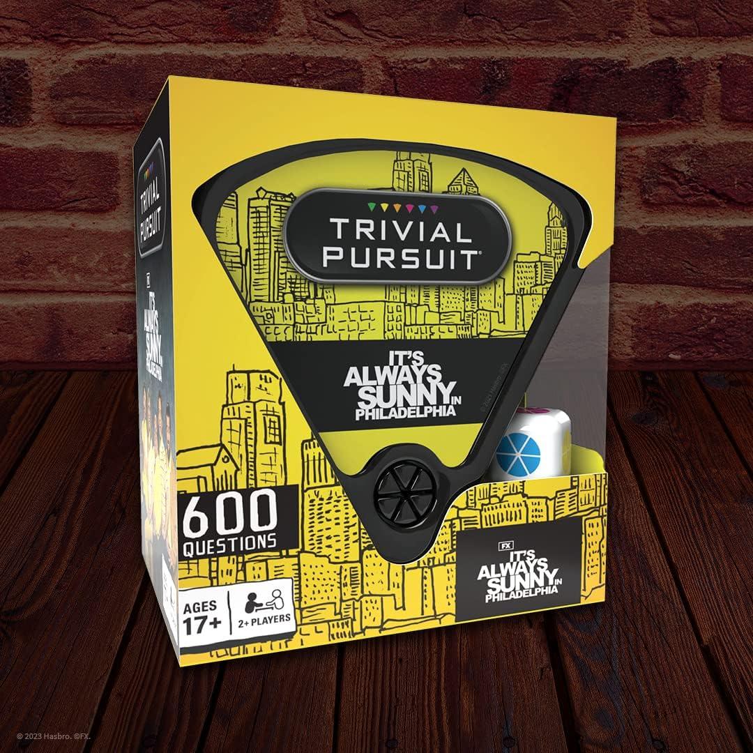 imageTRIVIAL PURSUIT Its Always Sunny in Philadelphia Quickplay edition Officially licensed Trivia Game Questions from Its Always Sunny in Philadelphia 600 Questions ampamp Die in Travel Container