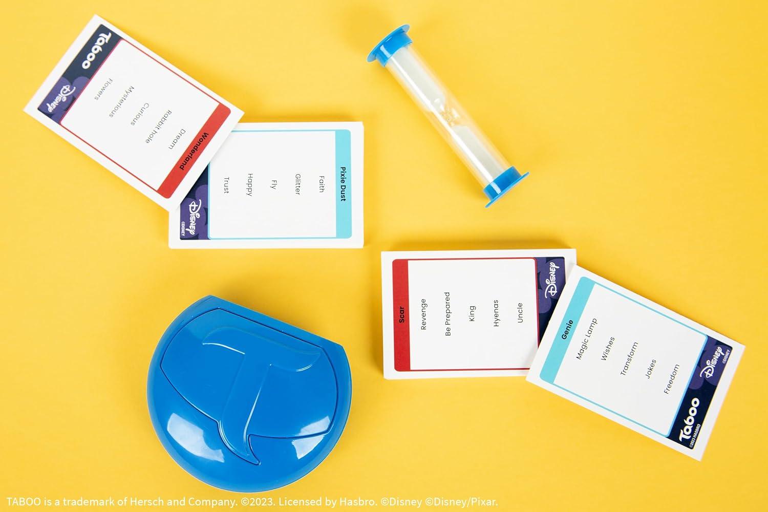 imageTaboo Disney Edition Party Board Game Disney Themed Family Guess Word Game Officially Licensed Disney Merchandise Game for 2 Players or More Perfect for Disney Fans Ages 10 and Up