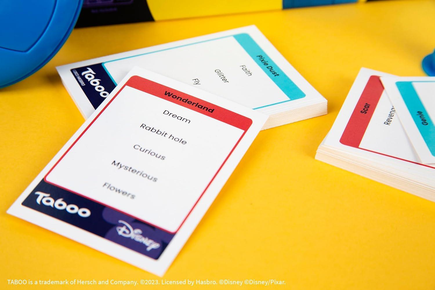 imageTaboo Disney Edition Party Board Game Disney Themed Family Guess Word Game Officially Licensed Disney Merchandise Game for 2 Players or More Perfect for Disney Fans Ages 10 and Up