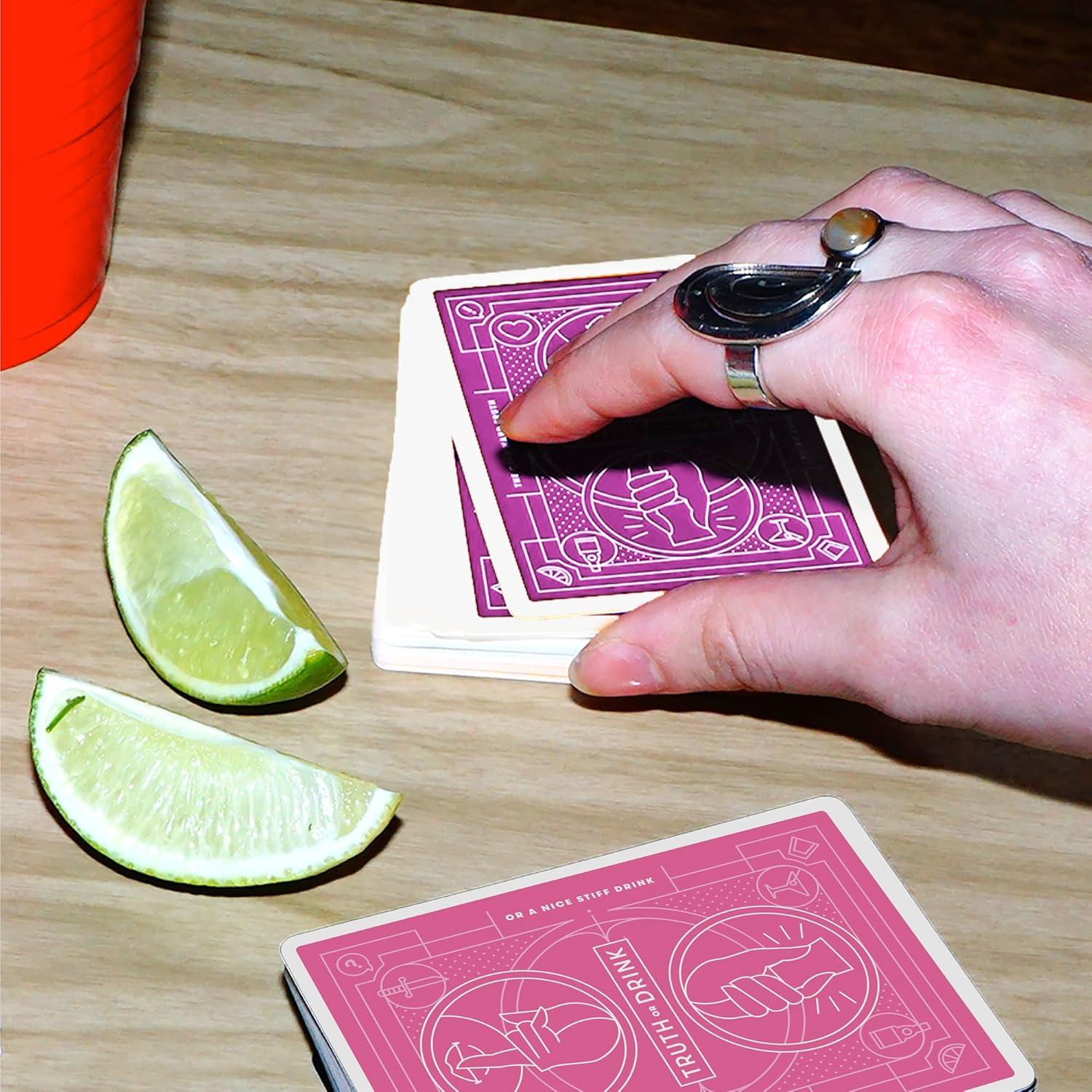 imageTruth or Drink Bachelorette Party Edition Adult Party Game by Cut 108 Revealing and Hilarious Questions for Girls Nights Out or In Ages 21 2 Players 30 Mins