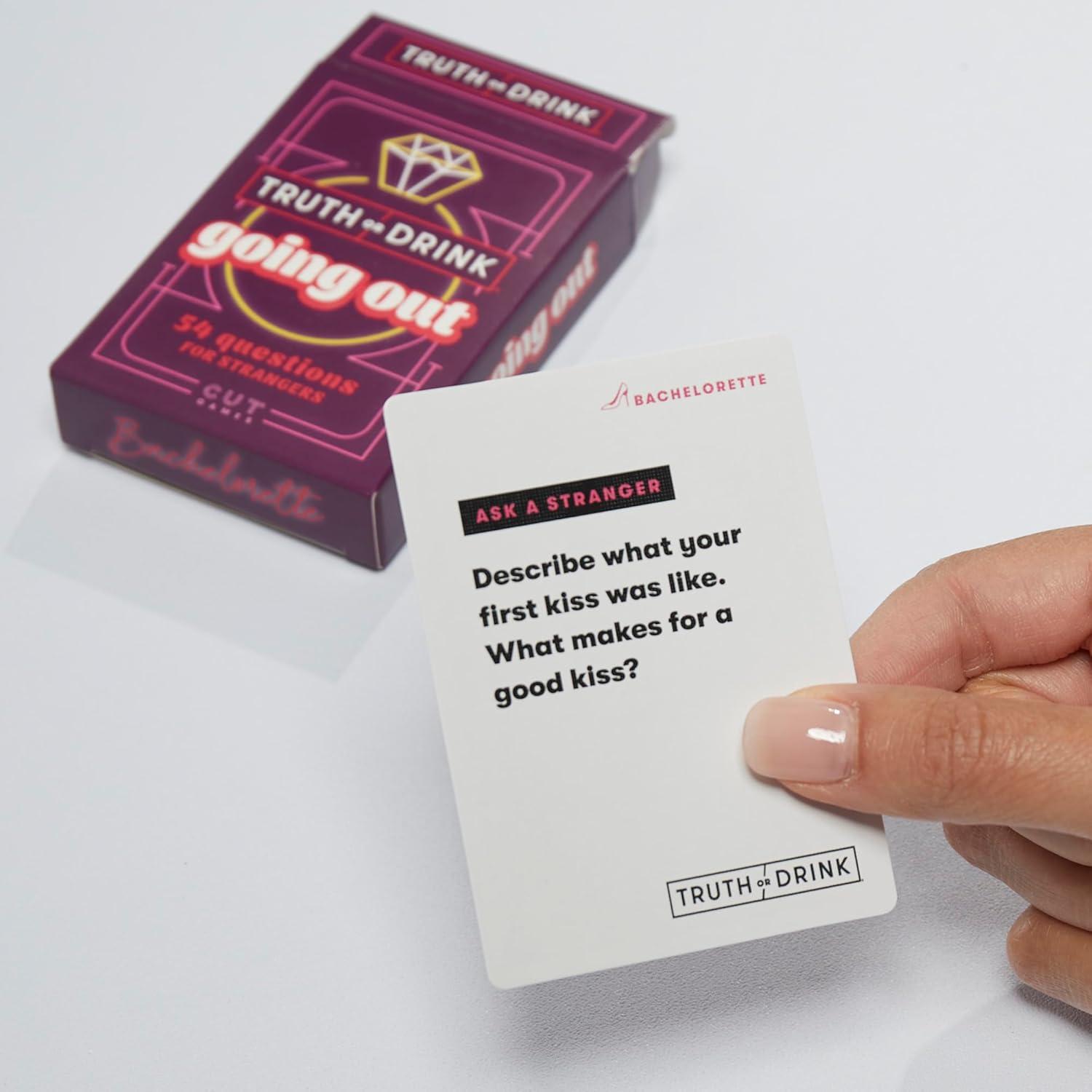 imageTruth or Drink Bachelorette Party Edition Adult Party Game by Cut 108 Revealing and Hilarious Questions for Girls Nights Out or In Ages 21 2 Players 30 Mins