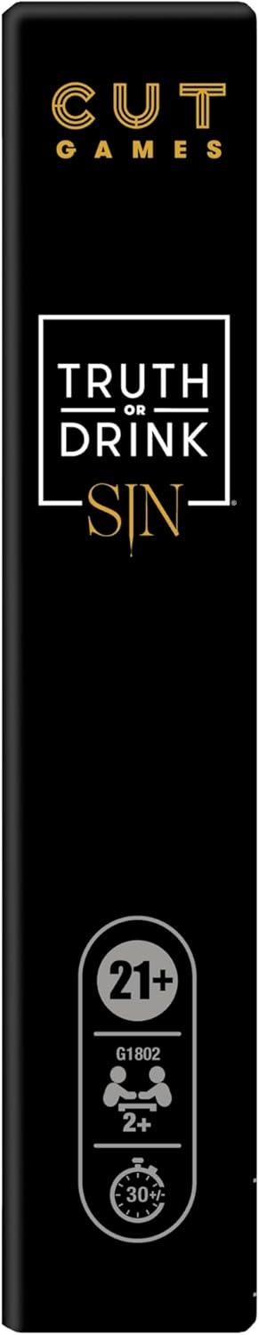 imageTruth or Drink Sin Edition Adult Party Game by Cut 250 Questions Inspired by 7 Deadly Sins Ages 21 2 Players 30 Mins StandAlone or Expansion