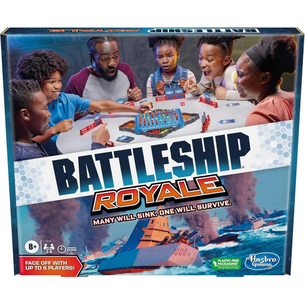imageBattleship Royale Party Game for 2 to 6 Players Battleship Board Game for Groups Family Games for Ages 8 and Up Amazon Exclusive