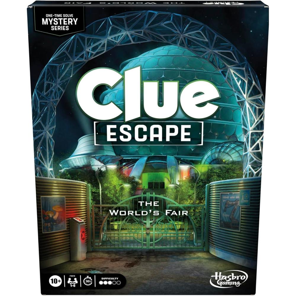 imageClue Escape The Worlds Fair Board Game Escape Room 1Time Solve Mystery Games Ages 10 1 to 6 Players 90 120 Mins Family Games