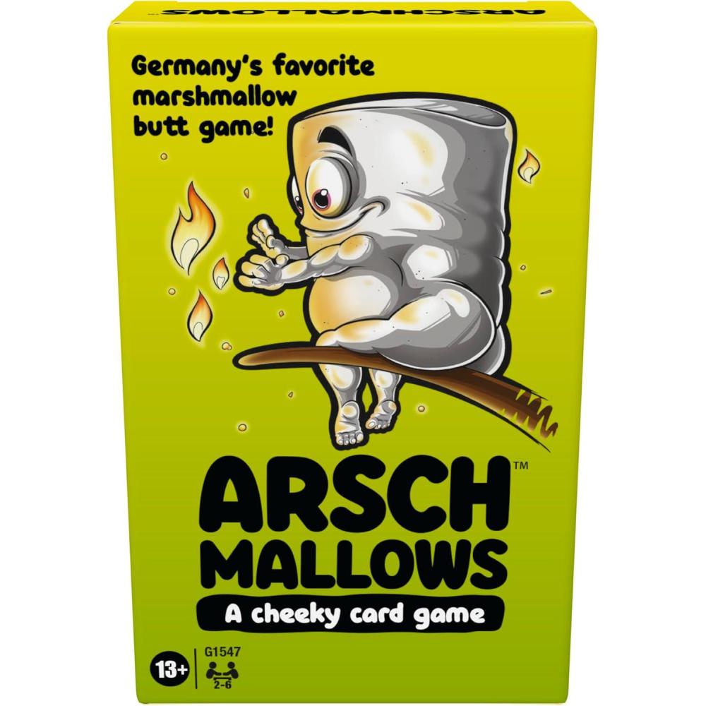 imageHasbro Gaming Arschmallows Game  Marshmallow Butt Game  Funny Party Card Games for Teens Adults and Families  2 to 6 Players  Indoor Summer Activities  Ages 13 Amazon Exclusive