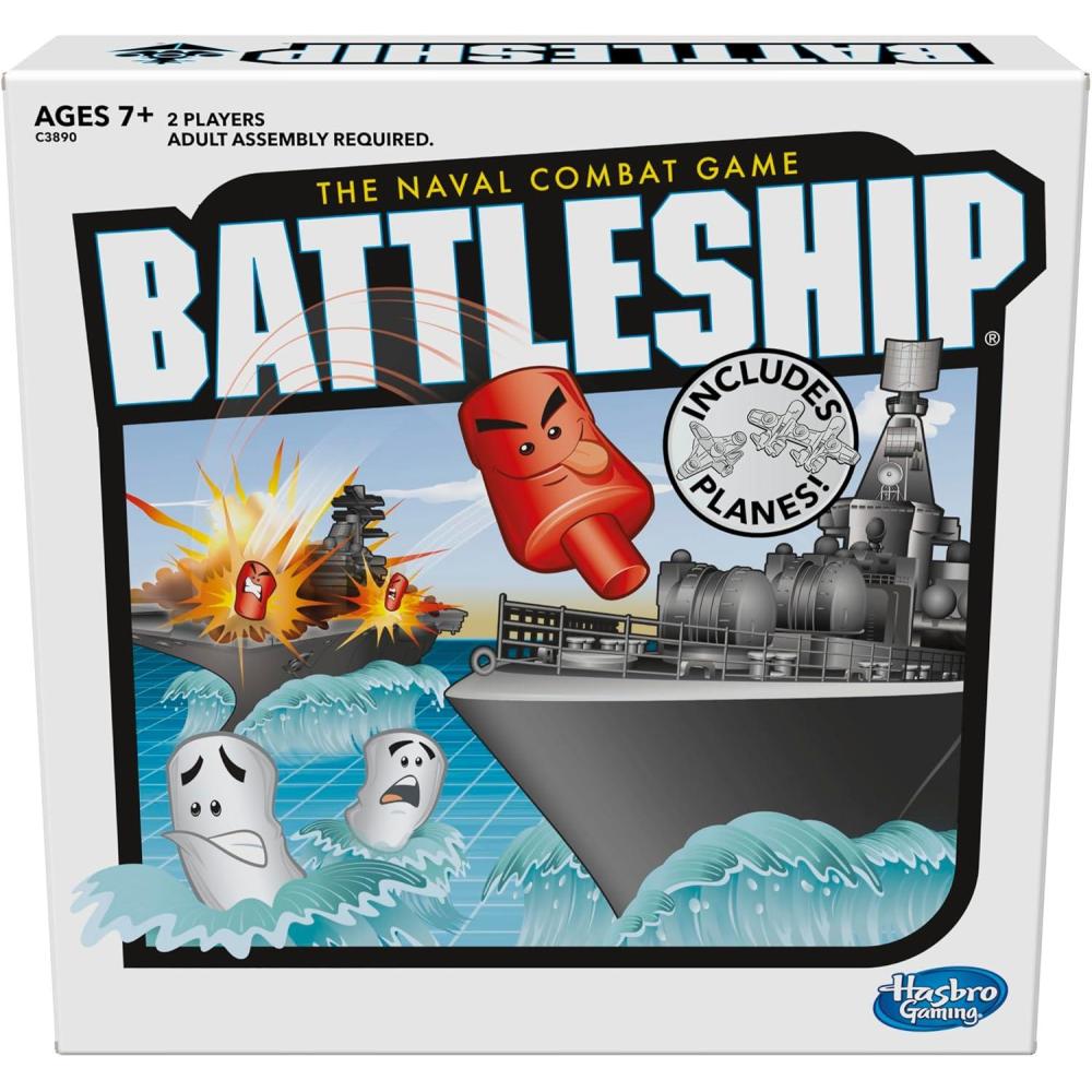 imageHasbro Gaming Battleship with Planes Strategy Board Game for Ages 7 and Up Amazon Exclusive