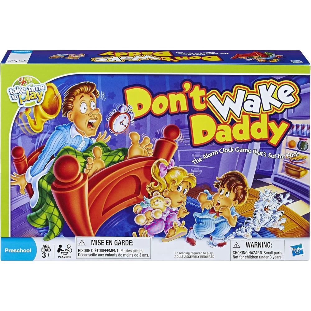 imageHasbro Gaming Dont Wake Daddy Preschool Board Game for Kids Ages 3 and Up Amazon Exclusive