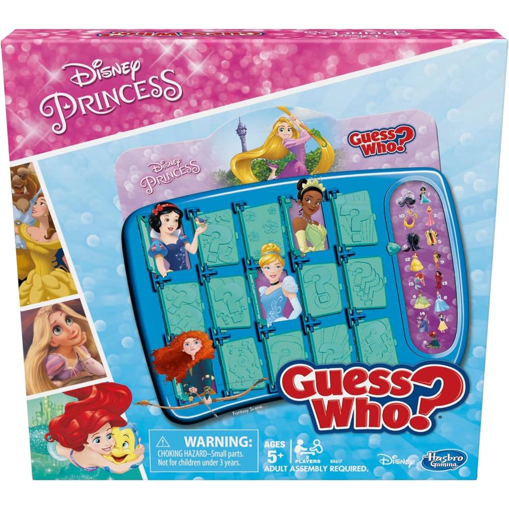 imageHasbro Gaming Guess Who Disney Princess Edition Kids Board Game Fun Game for Families and Kids Ages 5 and Up Preschool Games Amazon Exclusive